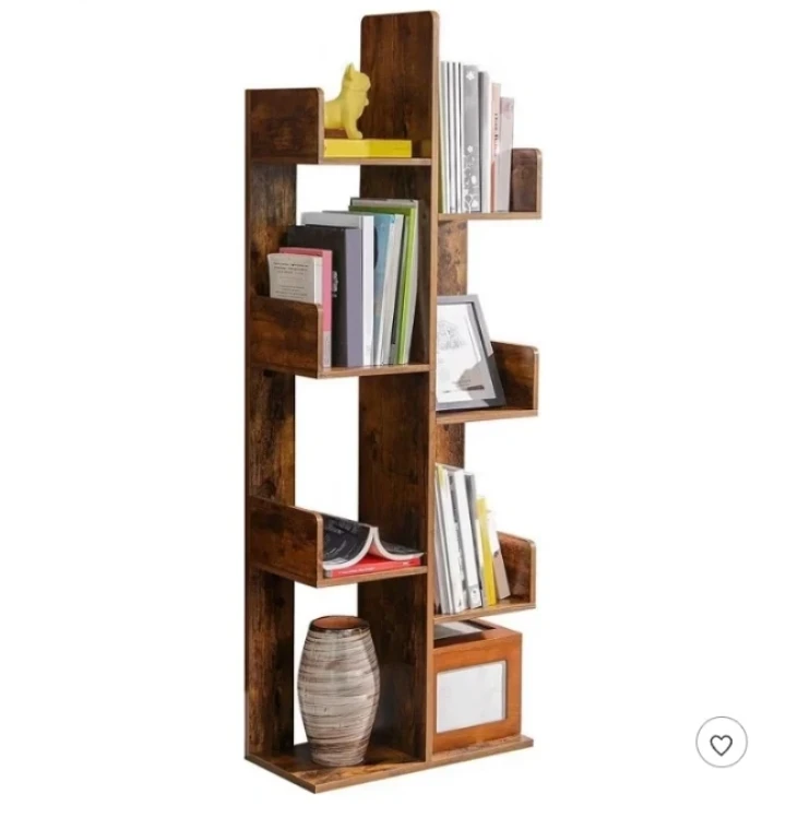 VASAGLE Tree-Shaped Bookcase Rustic Brown - photo 4