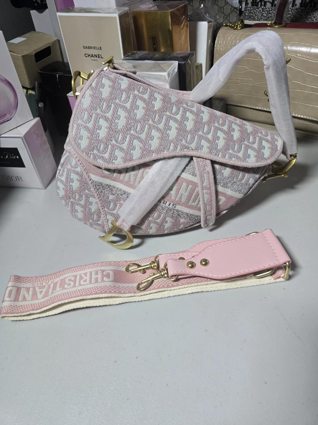 Pink Saddle Bag