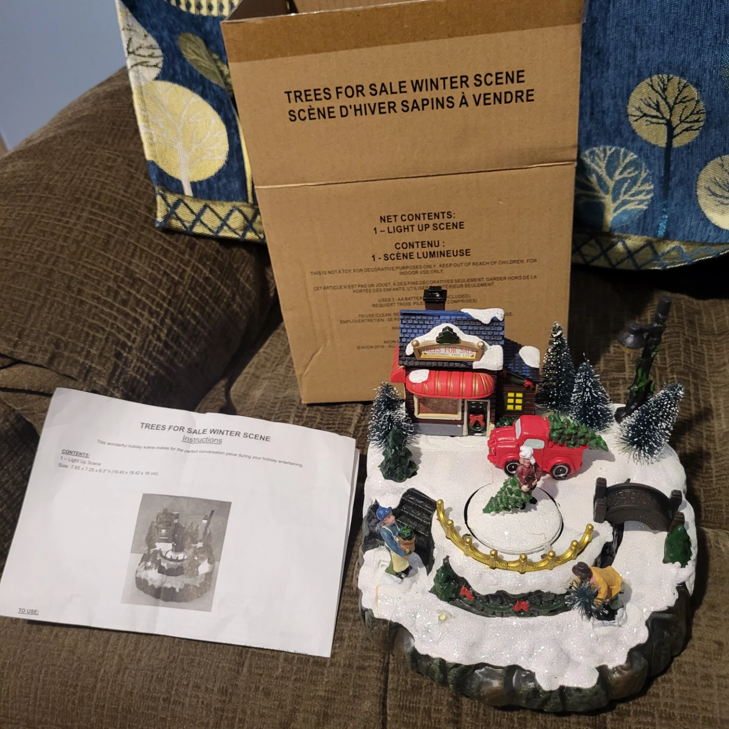 Trees For Sale Winter Scene Light Up Decor