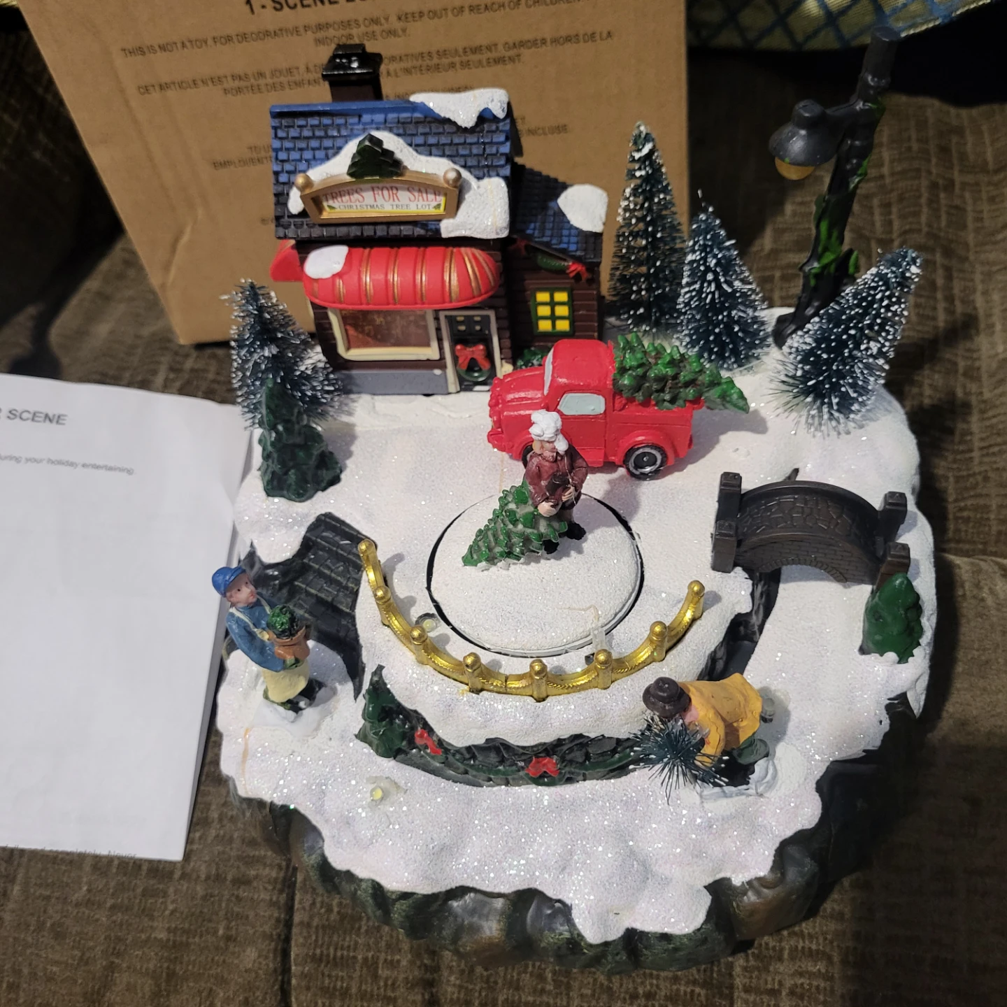 Trees For Sale Winter Scene Light Up Decor - photo 2