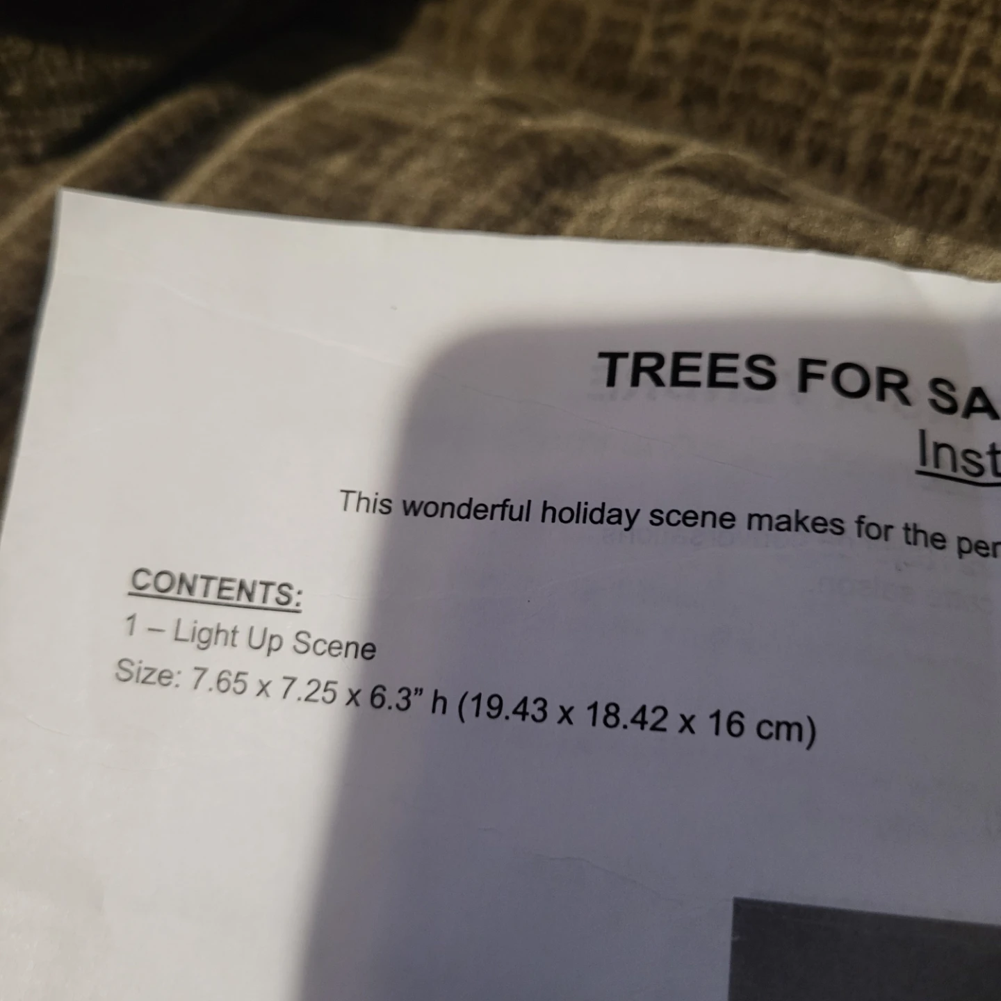 Trees For Sale Winter Scene Light Up Decor - photo 4