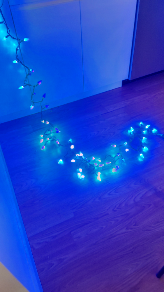 Blue Christmas String Lights 10ft long - photo 4