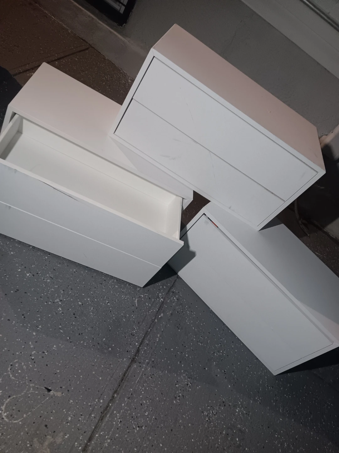 IKEA EKET White Cabinet with 2 Drawers