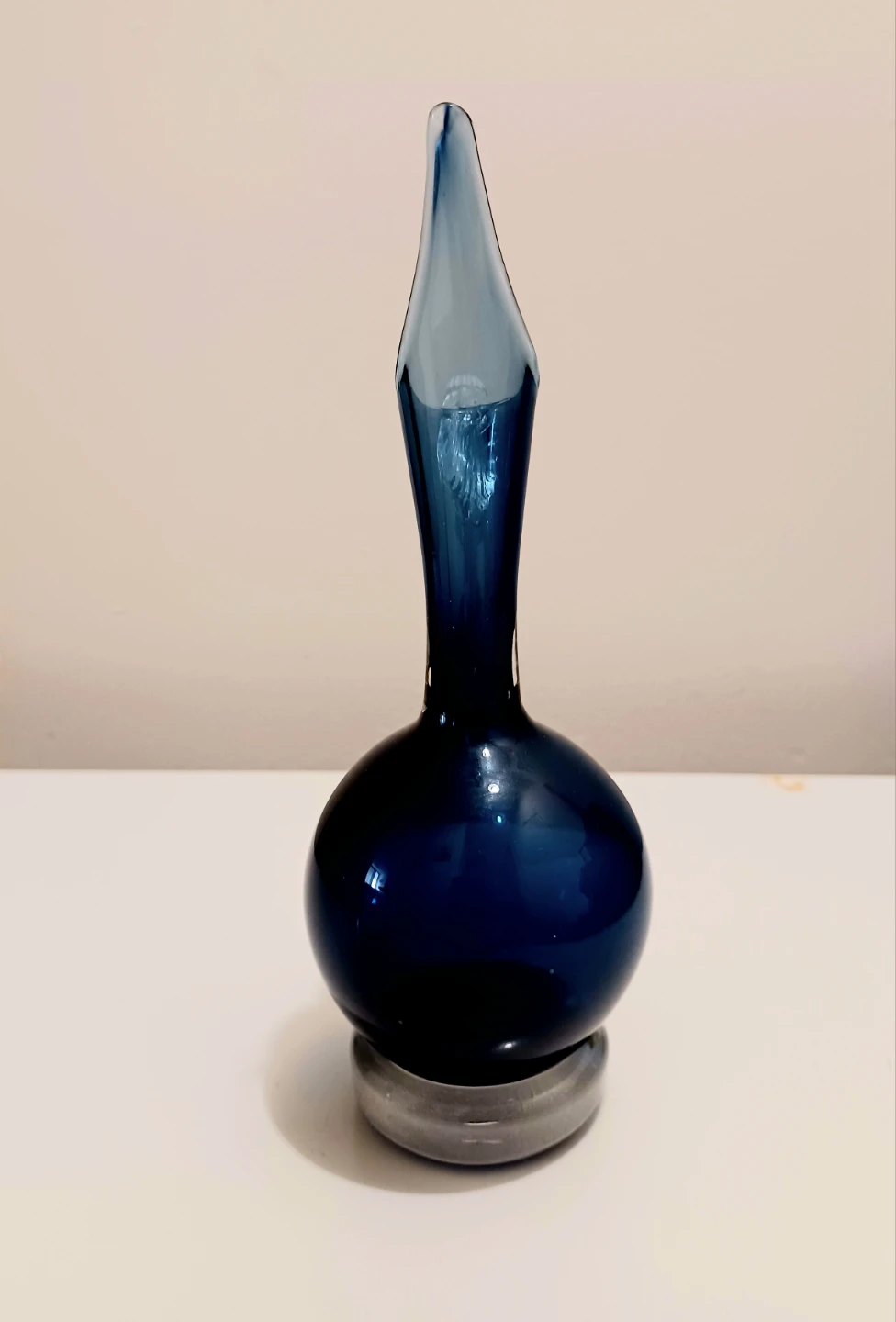 Unique Vtg. Blenko Charcoal Pitcher - photo 5