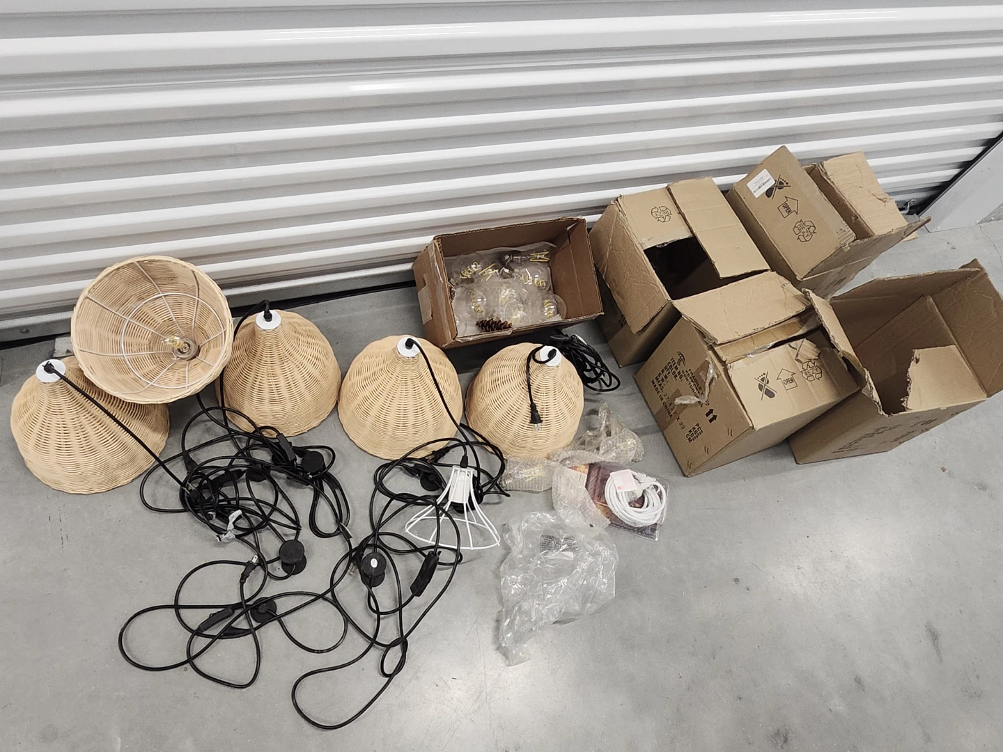 Wicker Pendant Lamp Shade - photo 2