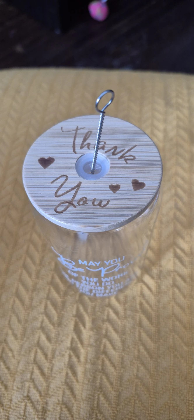 Glass Tumbler with Lid & Straw - photo 3