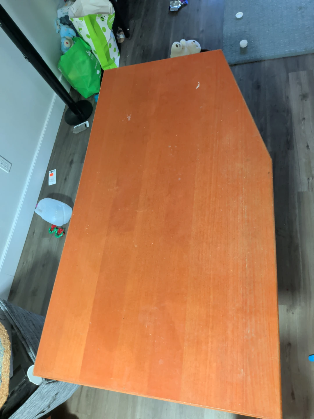 Orange Wooden Desk