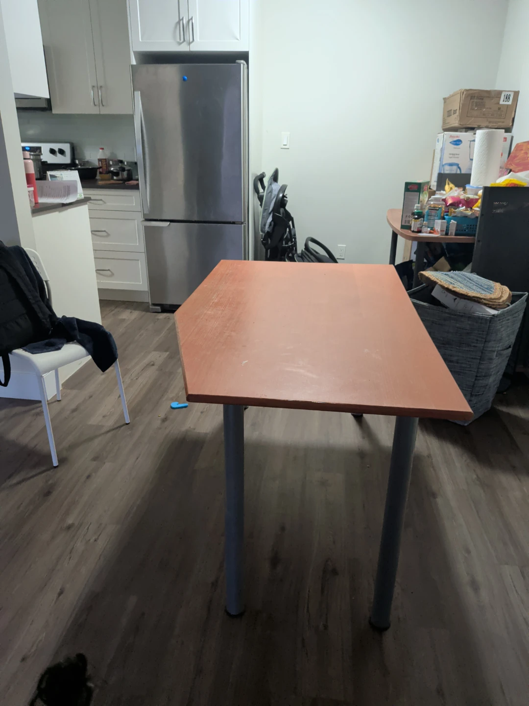 Orange Wooden Desk - photo 2