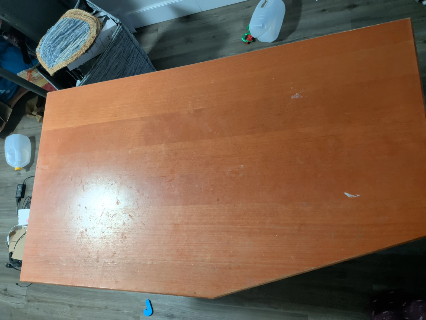 Orange Wooden Desk - photo 4