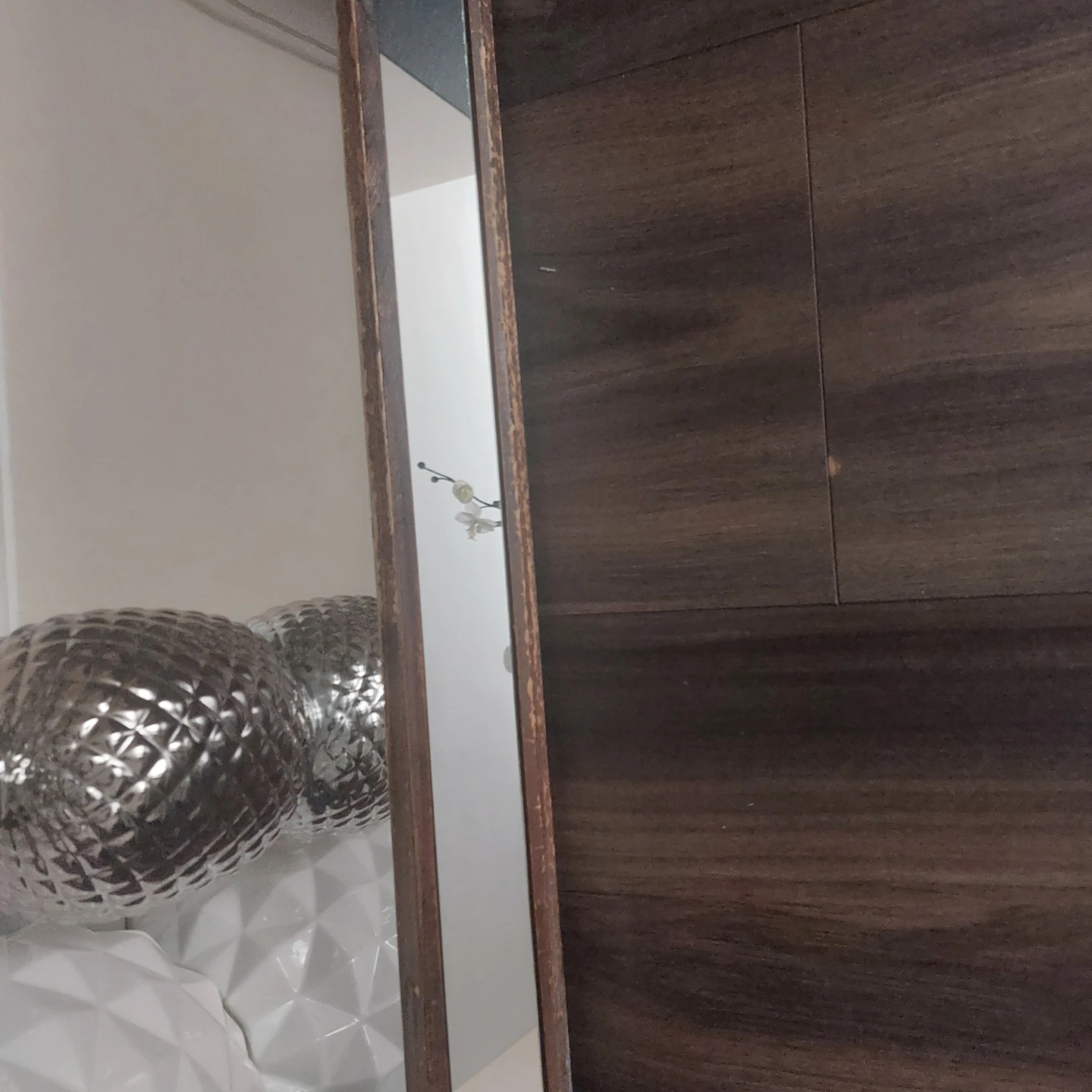 Console Table with Mirrored Top & Shelf