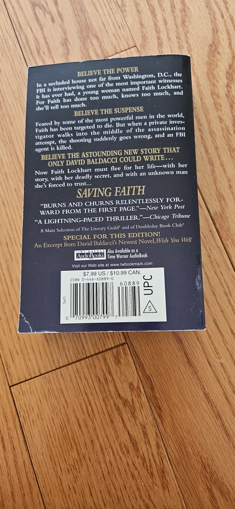Saving Faith by David Baldacci - photo 2