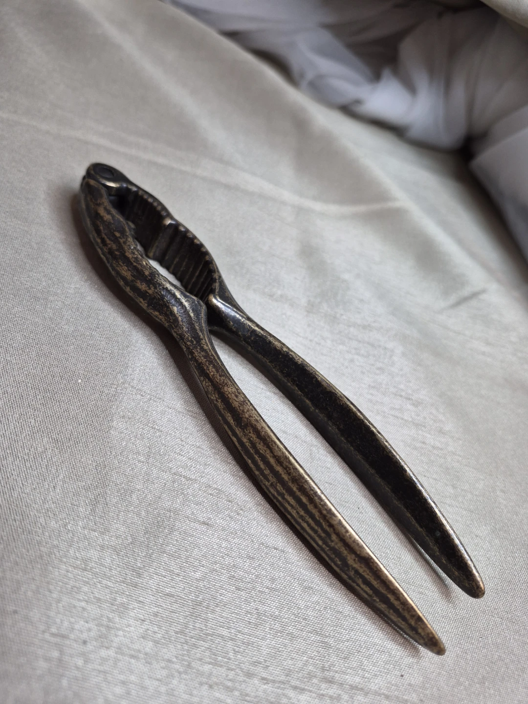 Vintage Solid Brass Metal Nut Seafood Etc. Cracker