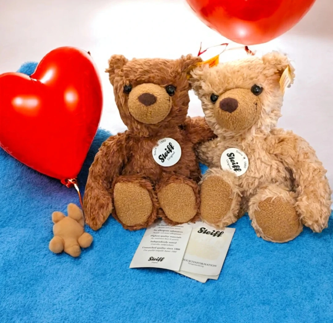 STEIFF 113703 KIMBA & KAI BROWN TAN TEDDY BEARS  PLUSH NWT - photo 2