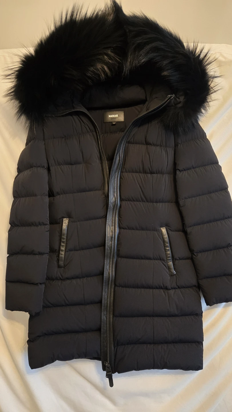 Mackage Calla-X Black Down Parka - Size L