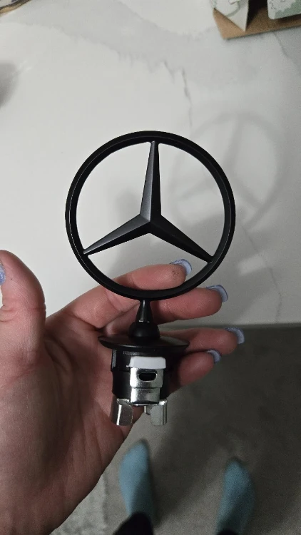 Mercedes-Benz Star Logo Emblem - Matt Black