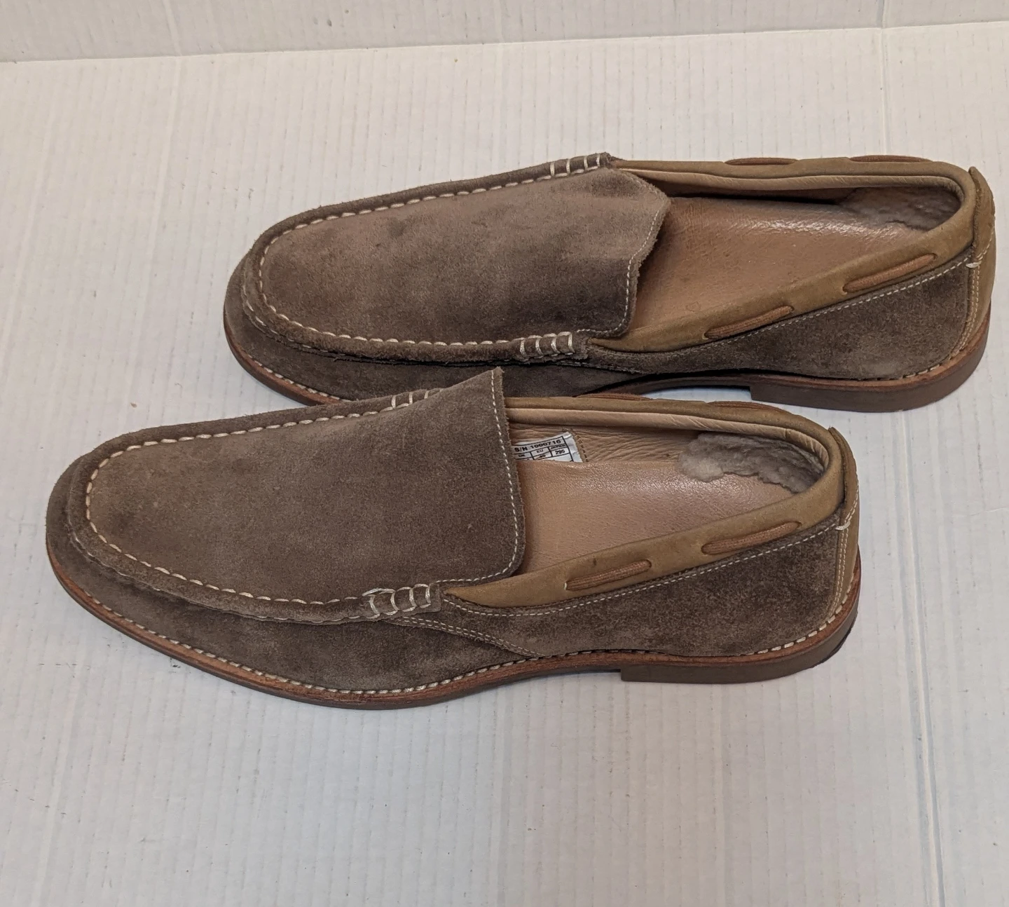 UGG Via Ponte Mens Loafers Size 11.5 Lt Sand Brown Suede Shoes - photo 4