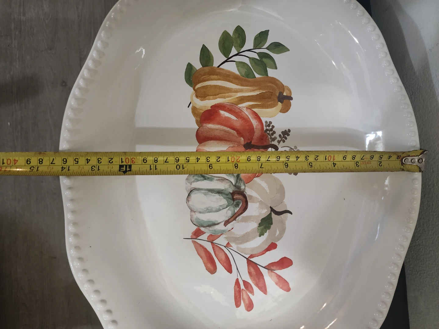 Serving Platter with Pumpkins - 14 Inch - photo 3