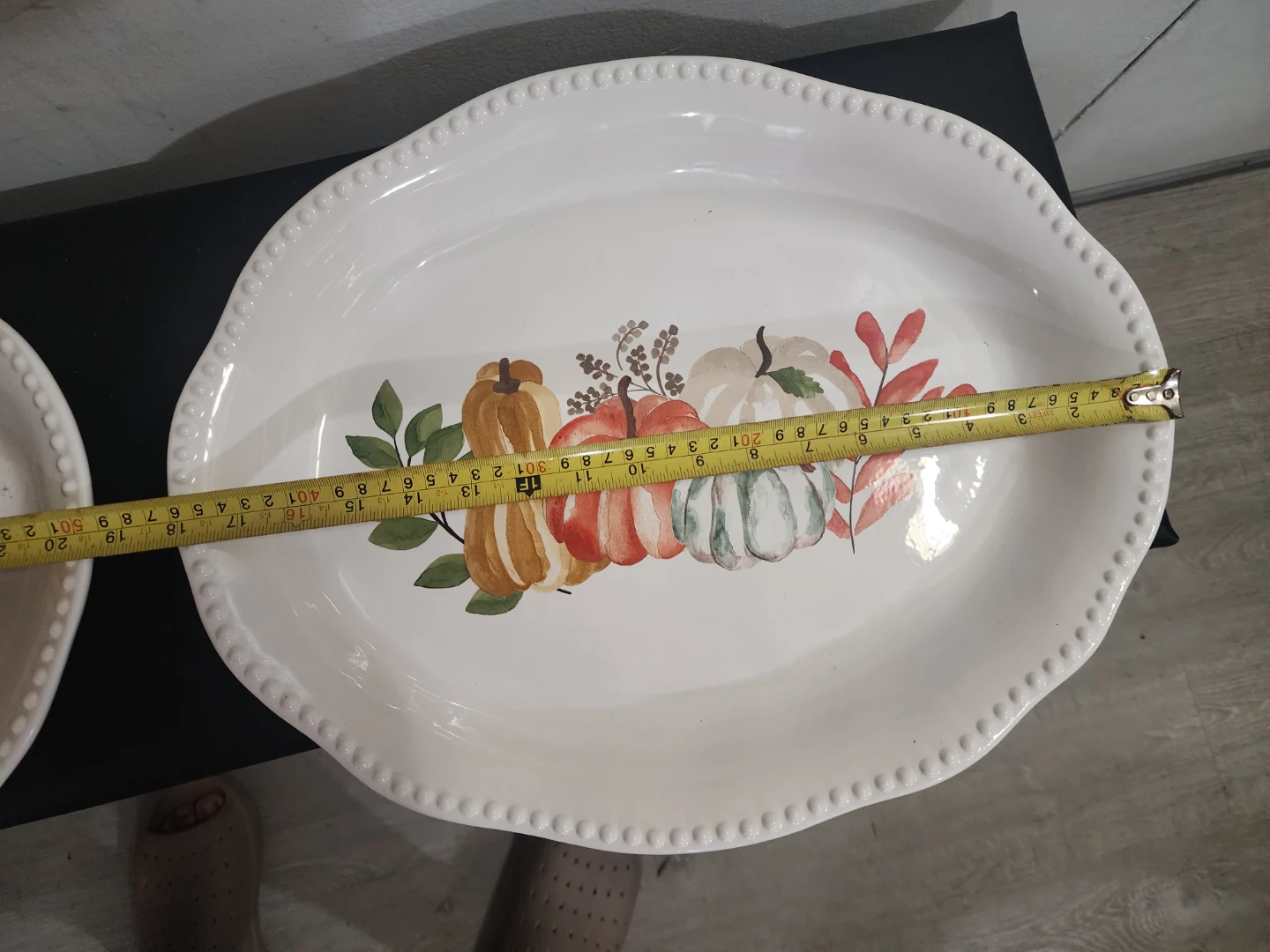 Serving Platter with Pumpkins - 14 Inch - photo 4