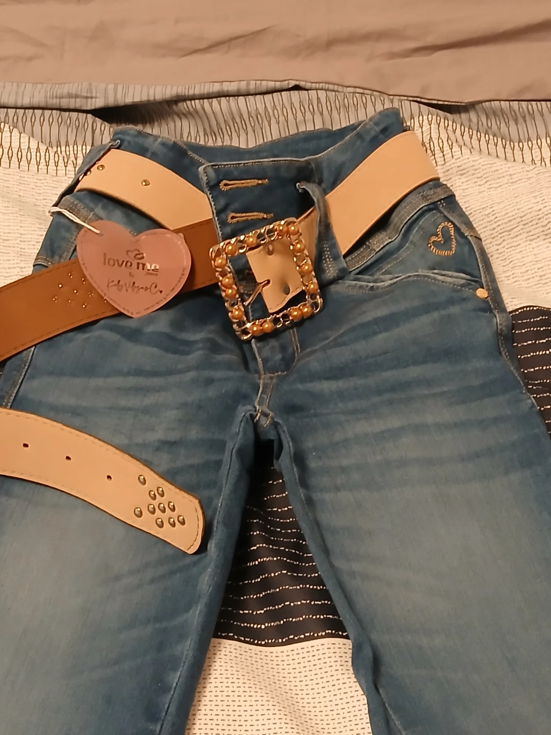 Love Me Girls' Jeans with Belt