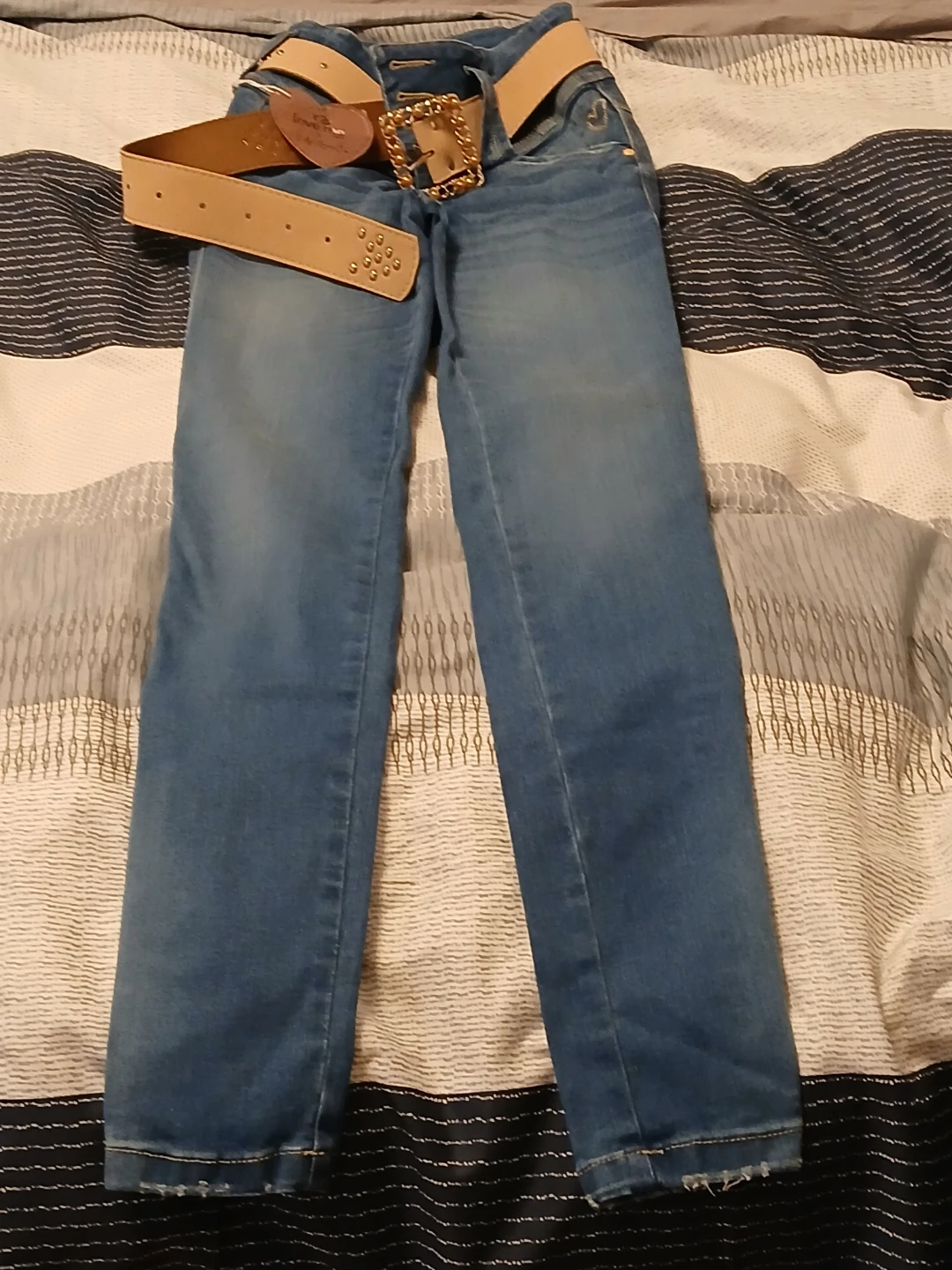 Love Me Girls' Jeans with Belt - photo 2
