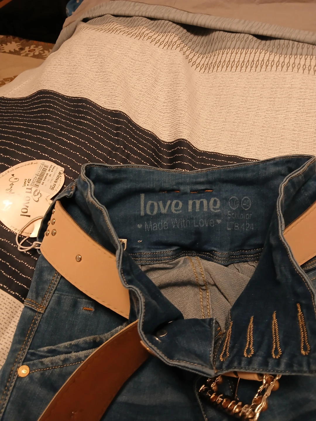 Love Me Girls' Jeans with Belt - photo 5