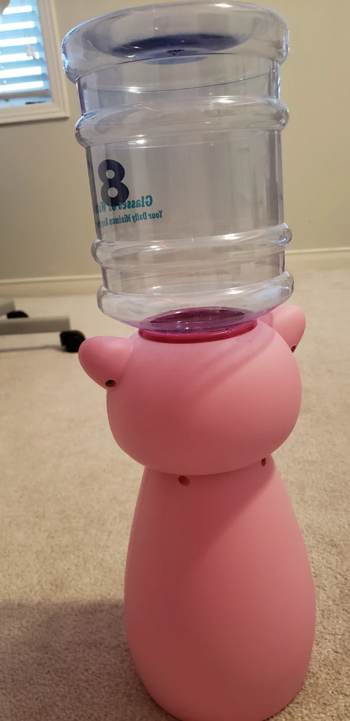 Pink Hello Kitty Water Dispenser with 8 Glasses Bottle - photo 3