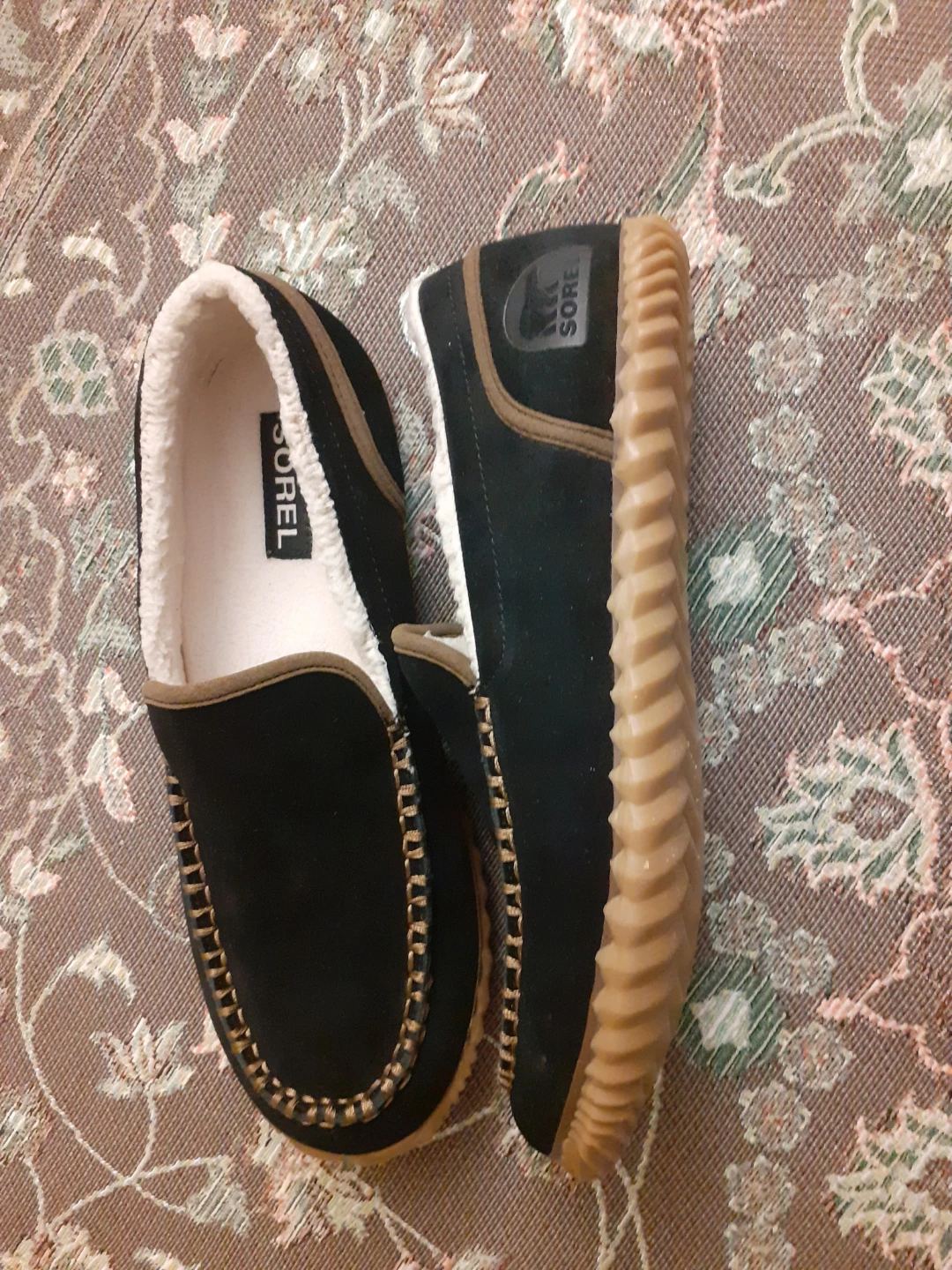 Sorel Men's Suede Slippers Black Size 9 - photo 2