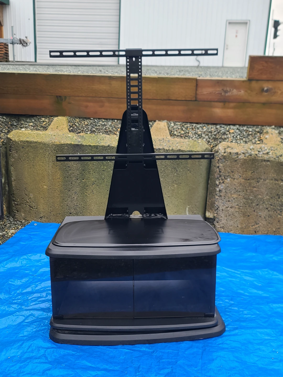Black TV Stand with Mount