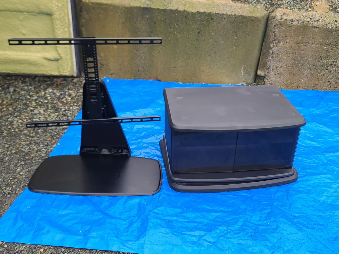 Black TV Stand with Mount - photo 2