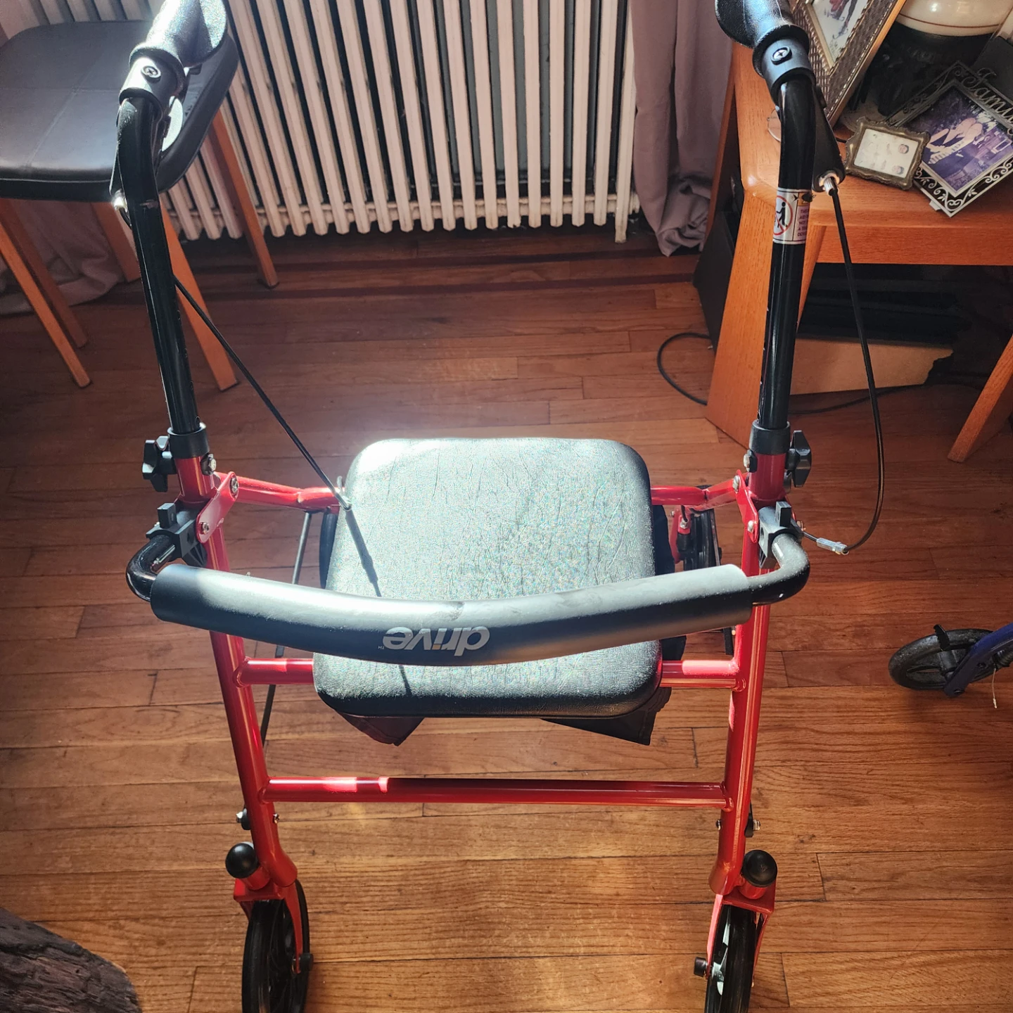 Drive Medical Red Walker with Seat