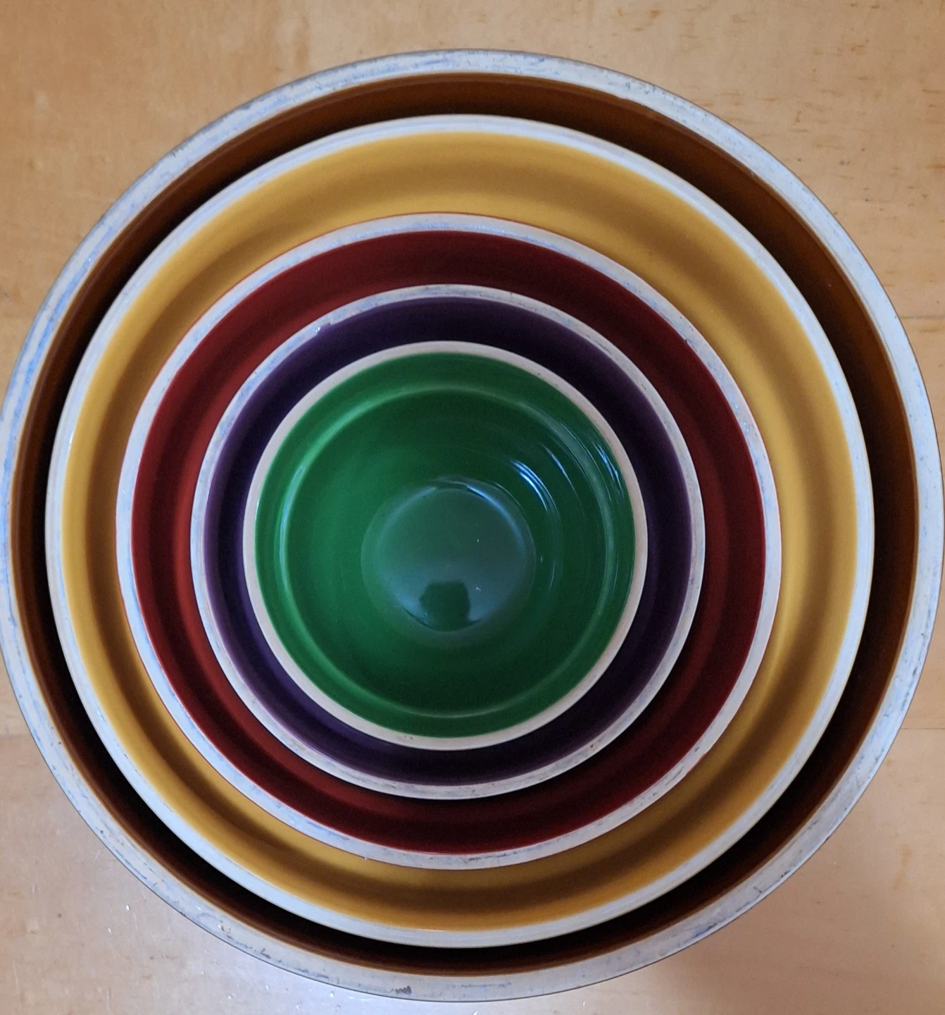 Stacking Ceramic Mixing Bowls - Set of 5🥕 - photo 3