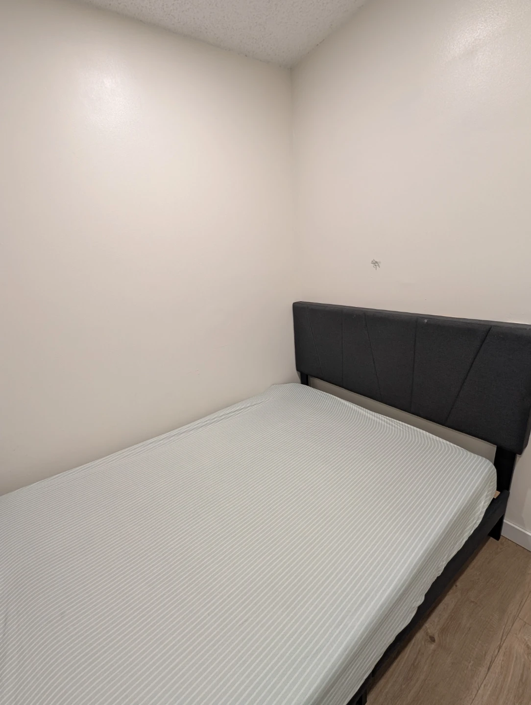 Gray double Bed Frame and mattress - photo 3