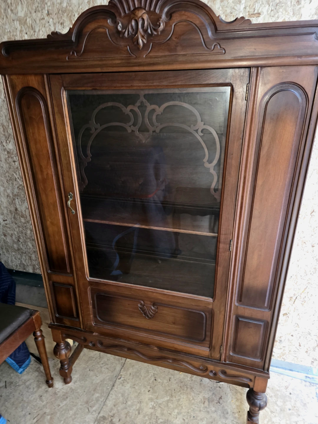 Wooden Display Cabinet with Glass Door