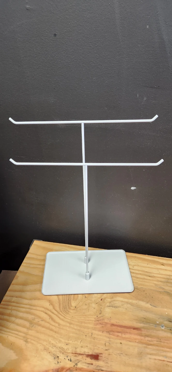 White Metal Jewelry Organizer Stand