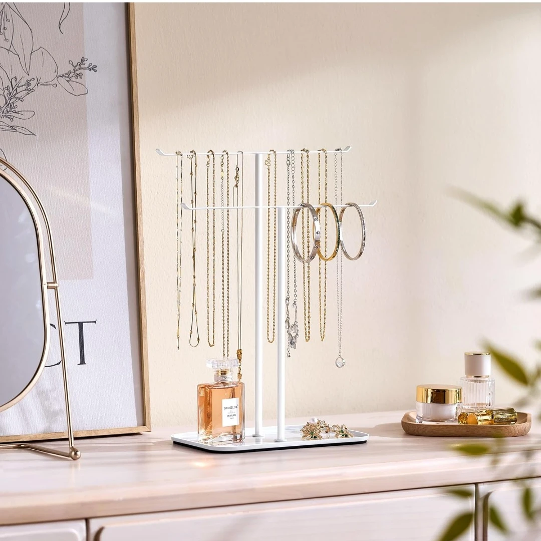 White Metal Jewelry Organizer Stand - photo 3