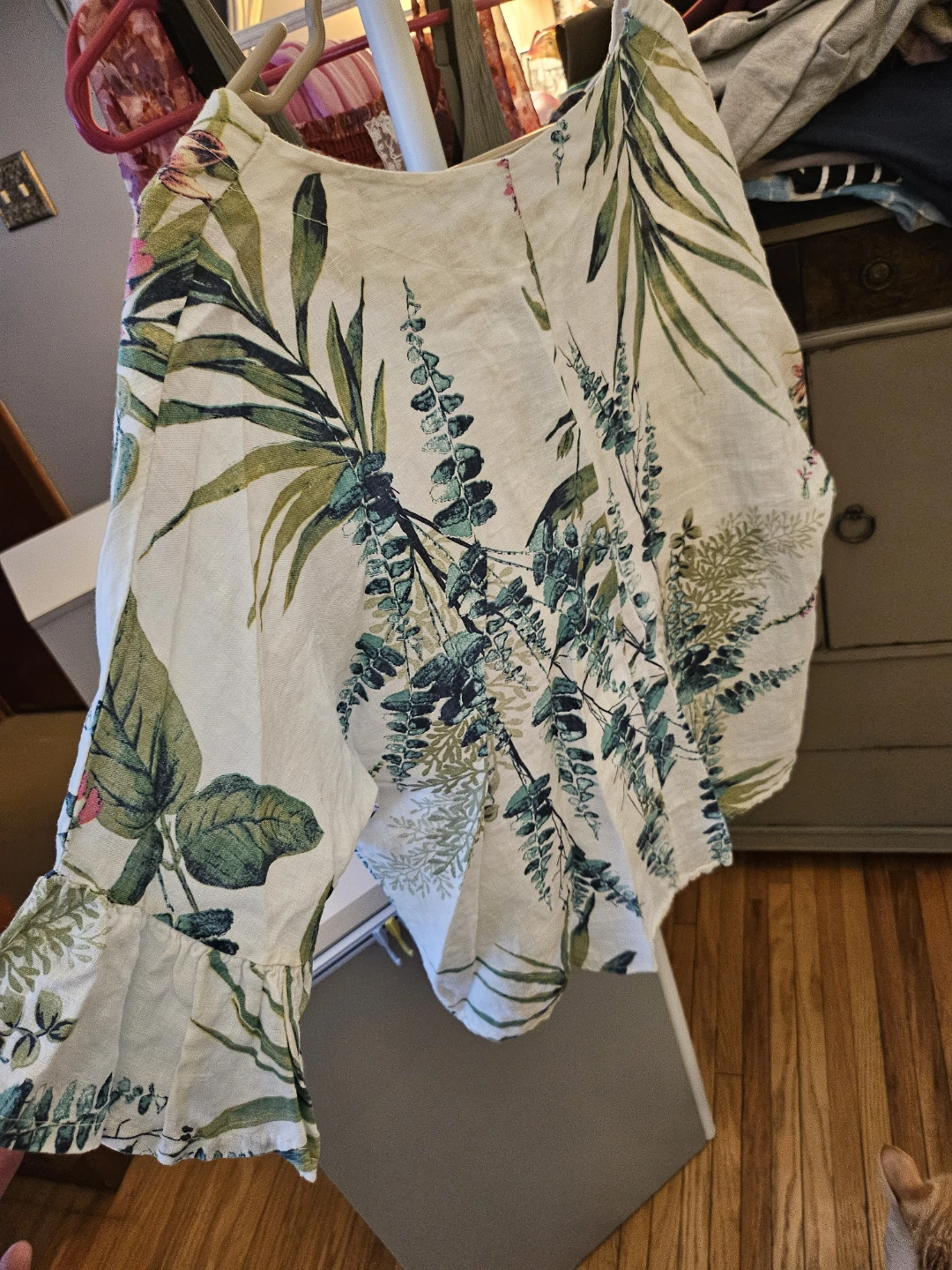 Viola Borghi 100% Linen Floral Print Blouse - photo 3