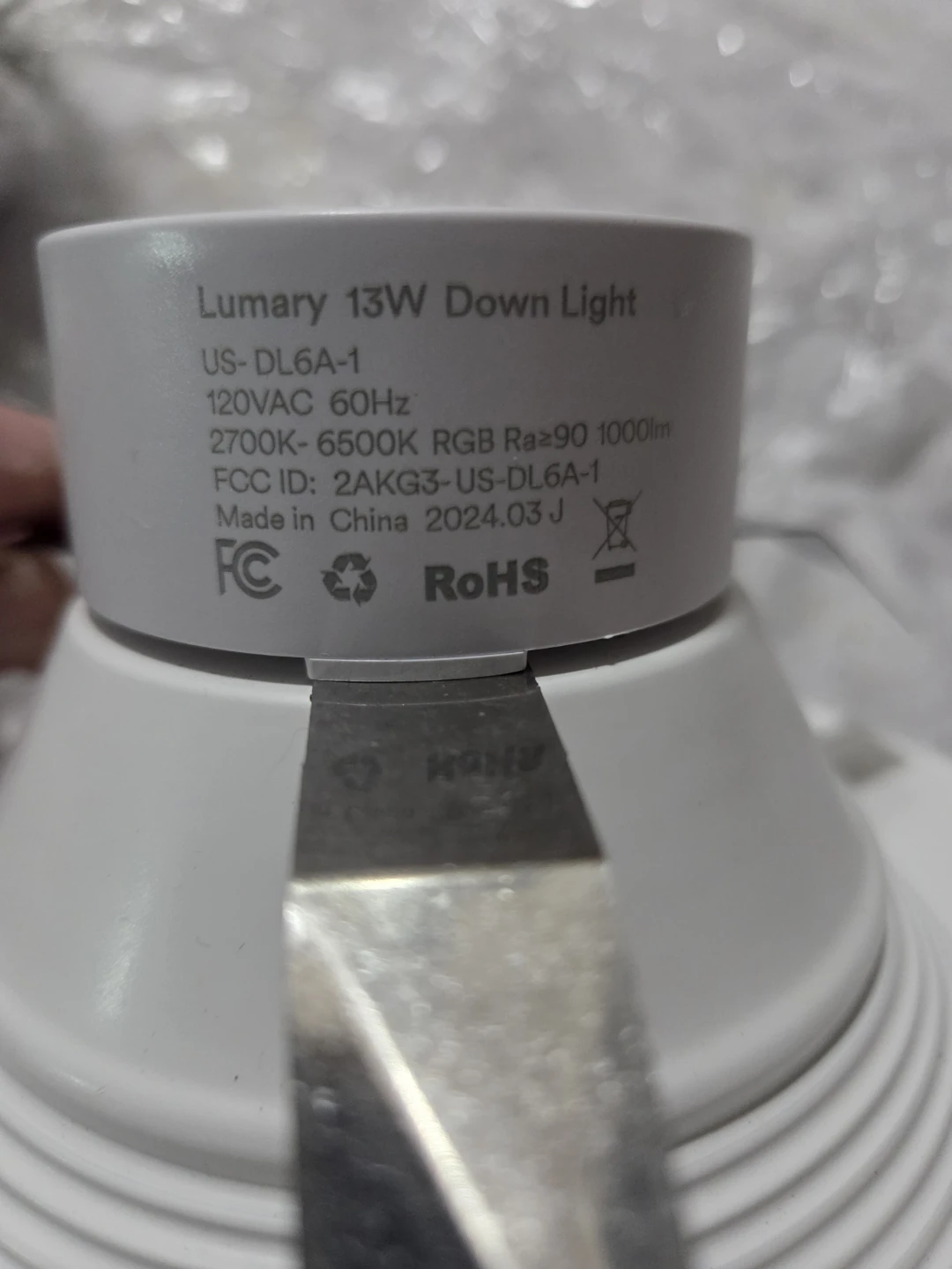 2 pcs Lumary 13W Down Light RBG WIFI - photo 3