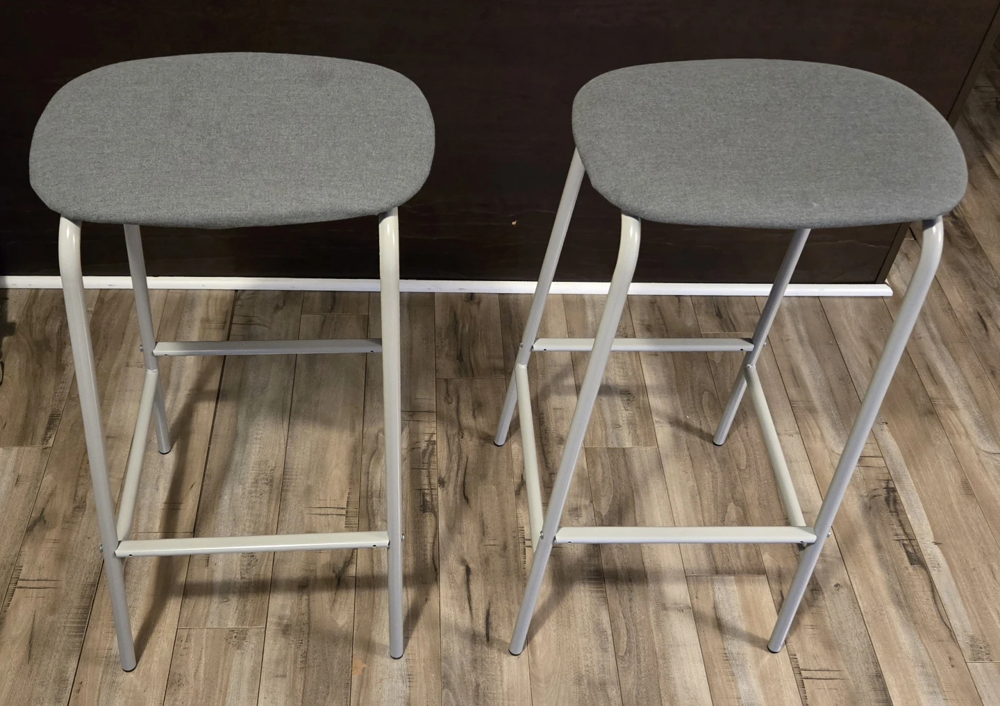 Bar Stools - 2 Units - Gray - Mint Condition - photo 2