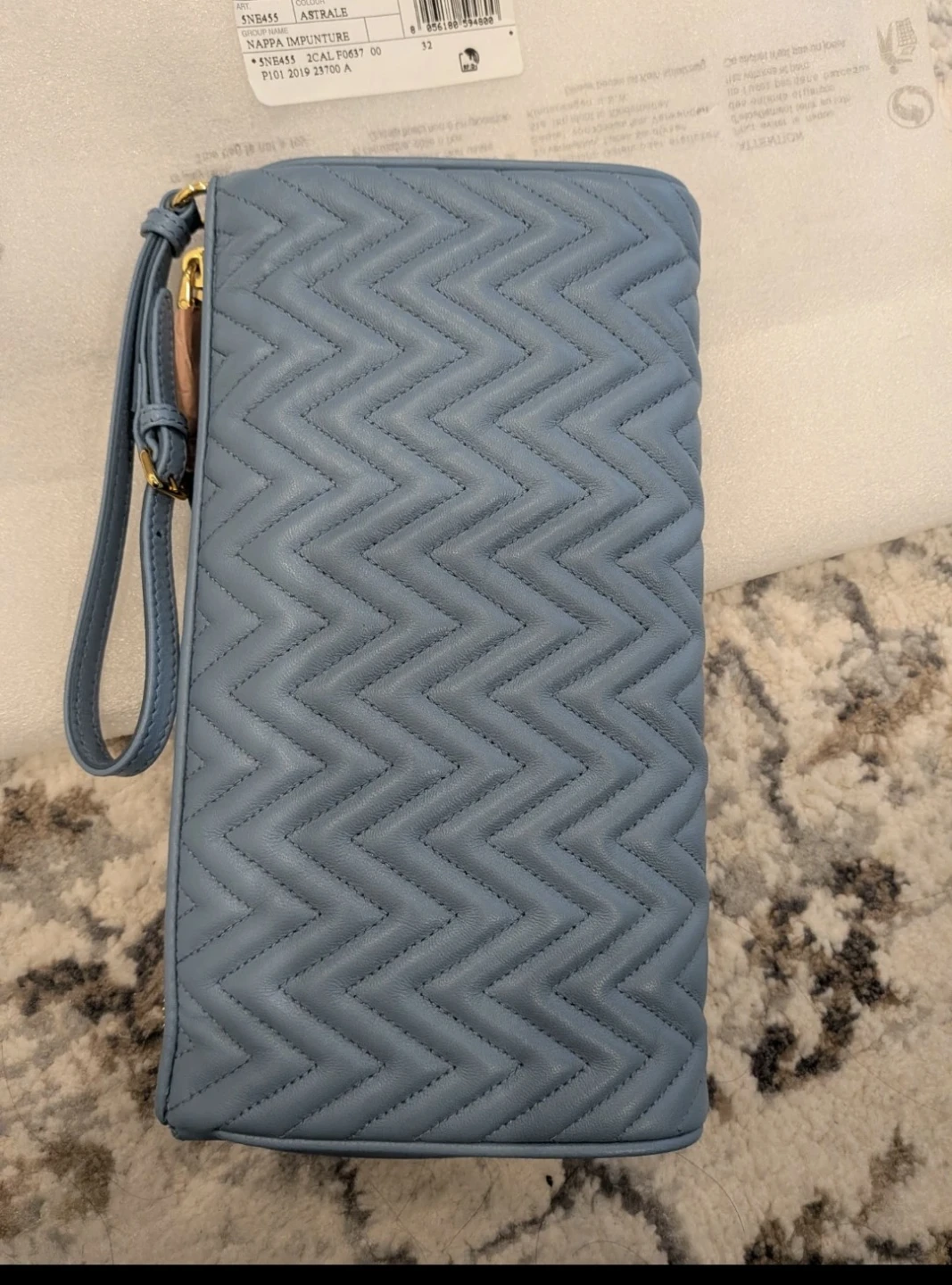 Brand New Miu Miu Nappa Impunture Clutch - photo 5