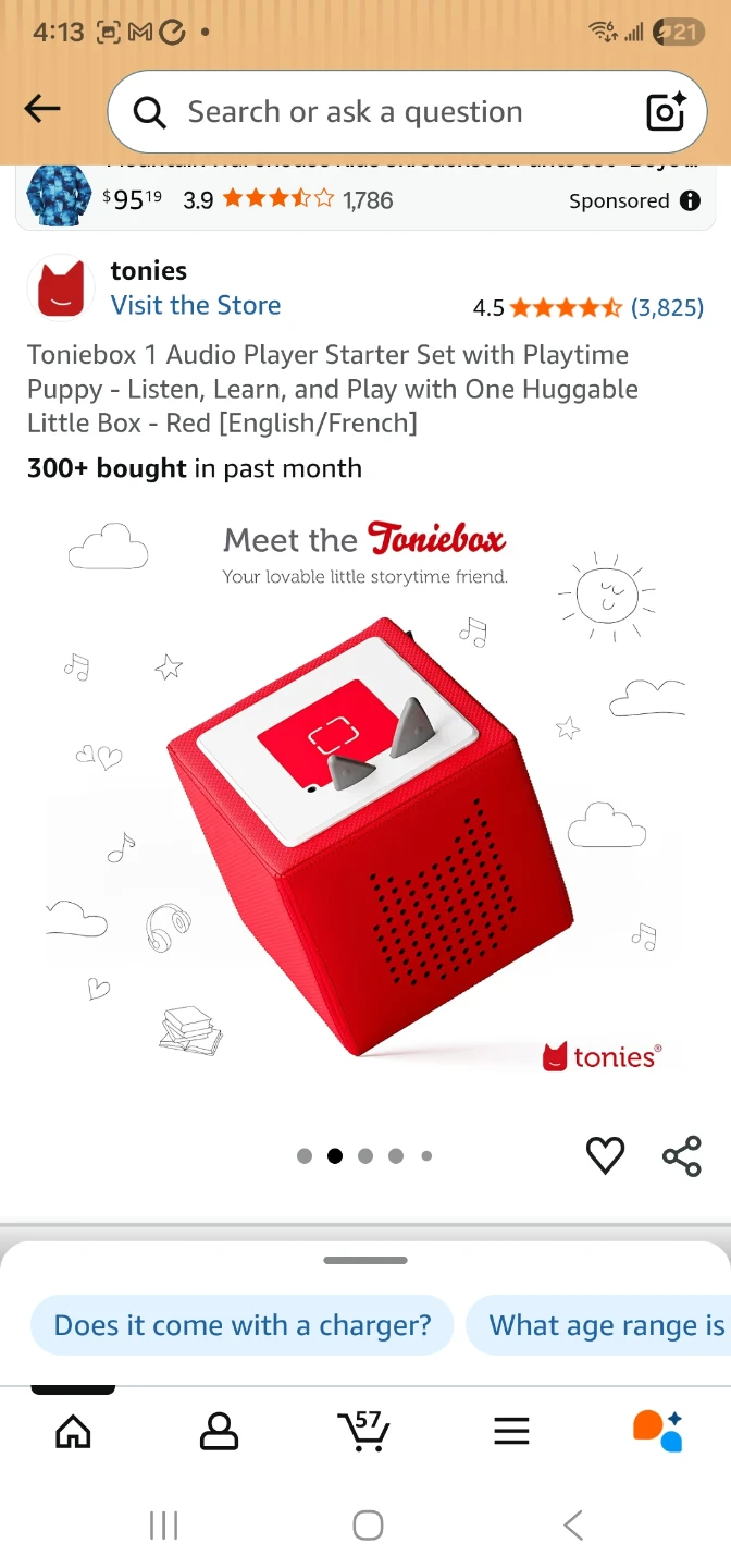 Tonies Toniebox Starter Set with Playtime Songs - photo 4
