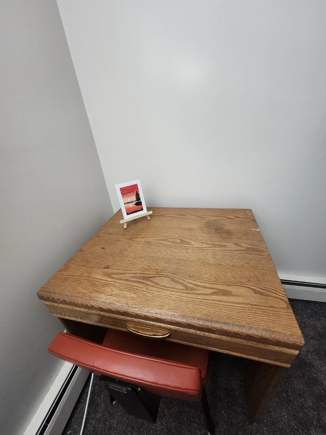 Wooden Desk with Drawer - photo 3