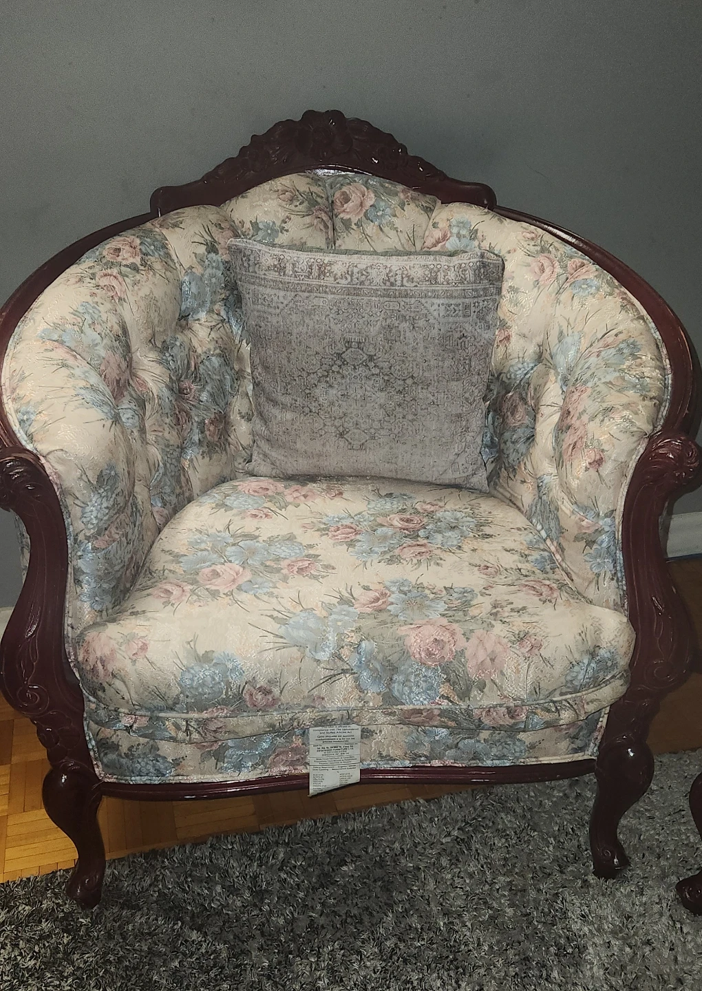 Floral Armchair - Vintage Style - photo 2