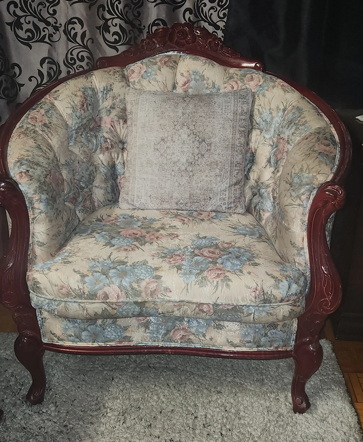 Floral Armchair - Vintage Style - photo 3