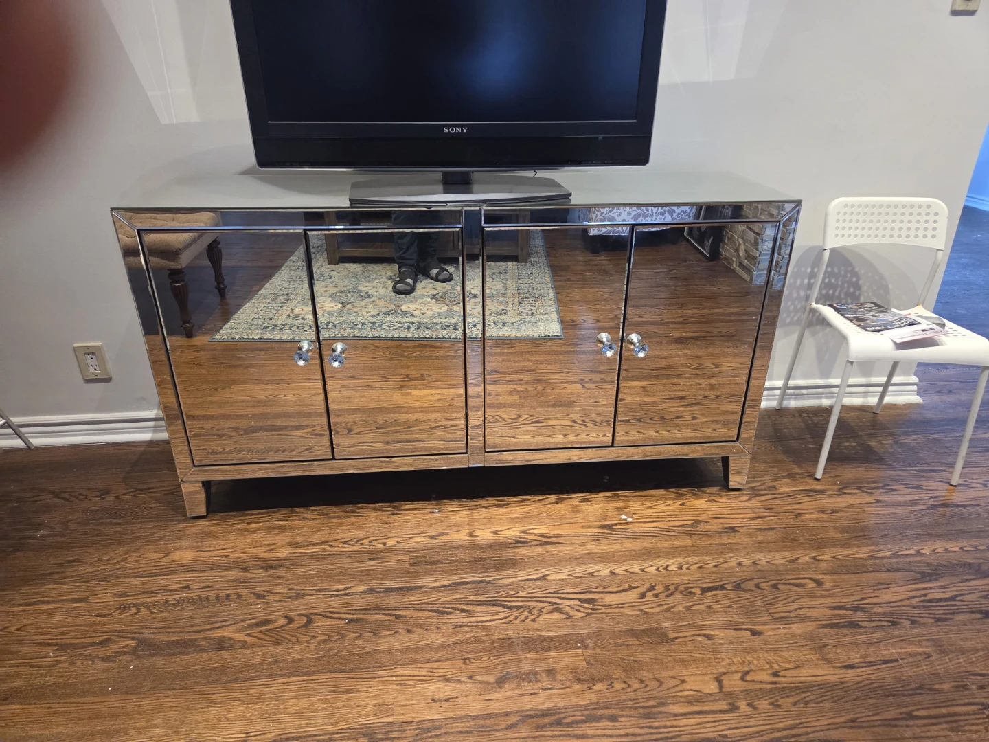 Mirrored Cabinet/TV Stand