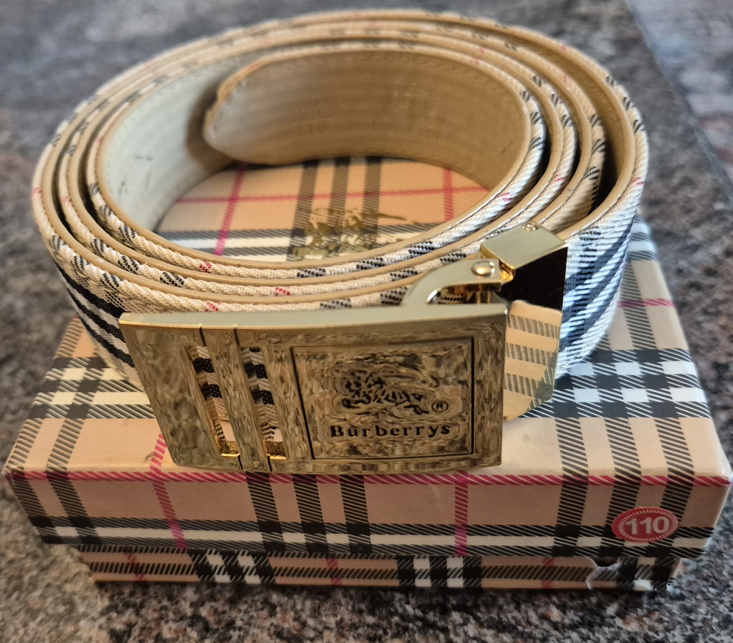 Burberry Belt Size 110