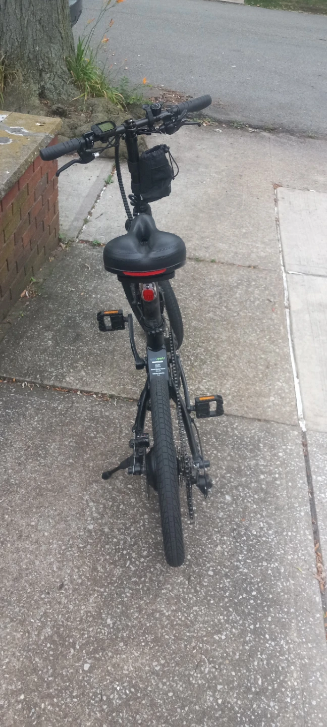 Black Folding Electric Bike - photo 3