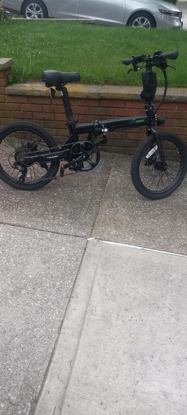 Black Folding Electric Bike - photo 4