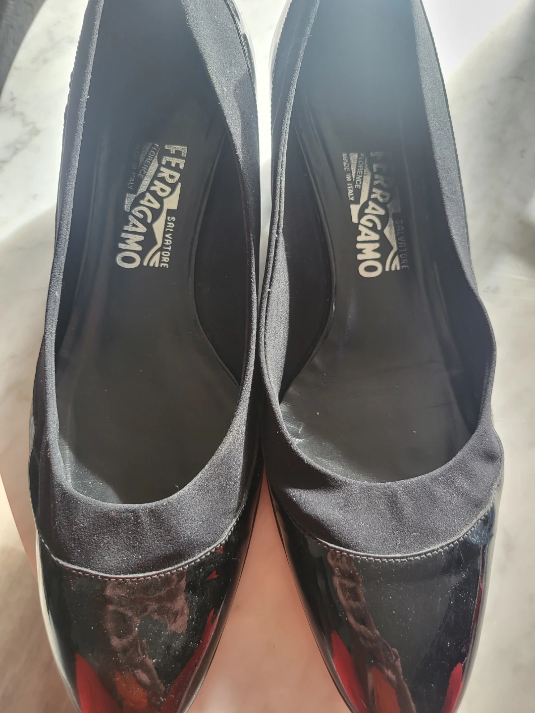 Salvatore Ferragamo Black Wedge Heels - photo 3