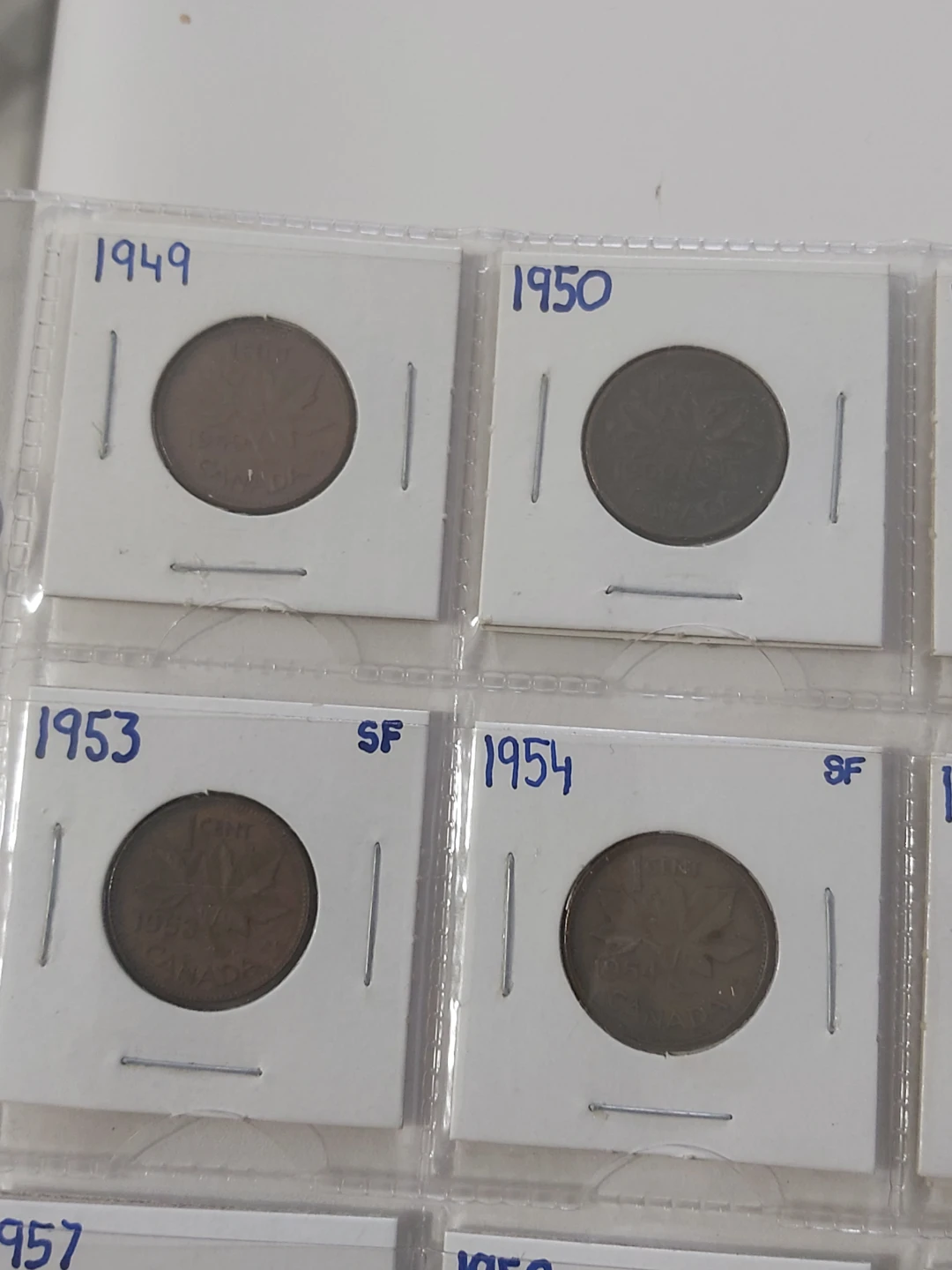 Collection of Canadian Pennies 1949-2006 - photo 4