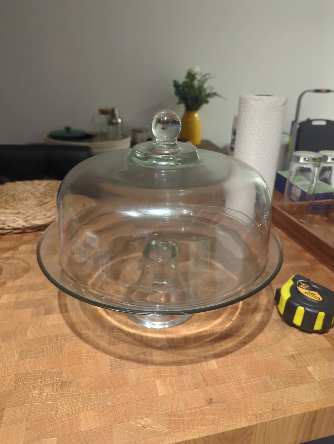 Glass Cake Stand with Dome Cover